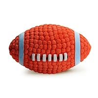 LifeCom Latex Dog Play-Chew-Fetch Ball/Squeaky Dog Play Rugby/Football for Pet Toy/Floating Ball for Toy Interactive Fetch & Play (Large)