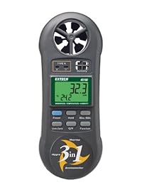 Extech 45160 Medidor 3 en 1 (Humedad, temperatura y flujo de aire Medidor