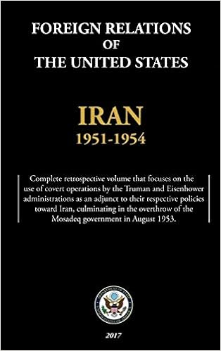 Amazon Foreign Relations Of The United States Iran 1951 1954 Department Of State Van Hook James C Howard Adam M Middle Eastern