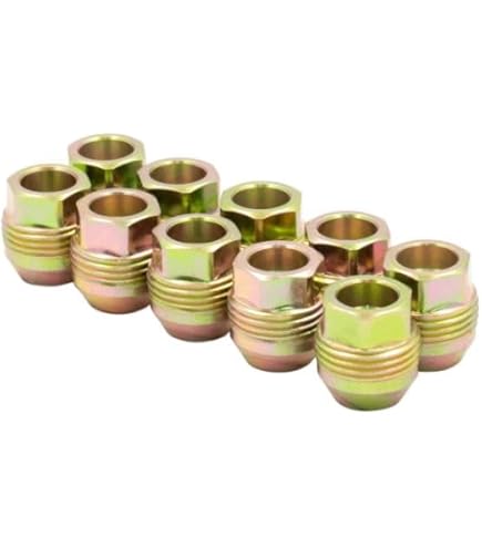 Lug Nuts 24 Black Spline Drive - 7/16-20 Thread, 60° Conical Seat, Fits Chevrolet & GMC (1.38" Height) Chevy GMC Lug Nuts 24 Pack - Foto 10