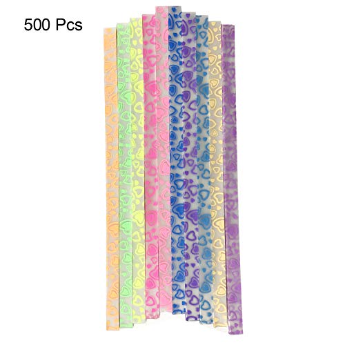 Wartoon Heart Printing Heart Origami Stars Paper and Luminous Heart Paper Set, 1820 Sheets