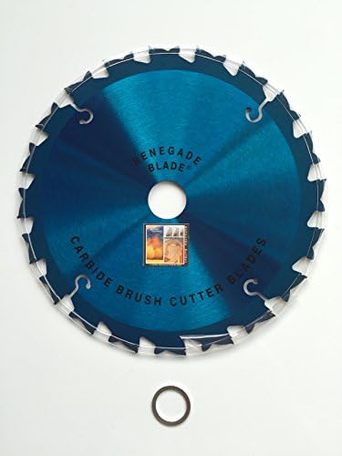 1 Blade 8"-20t -- Renegade "Hawk" / Hybrid -- Brush Specialty -- RENEGADE BLADE® - Carbide Brush Cutter Weed Eater Blades, 203mm