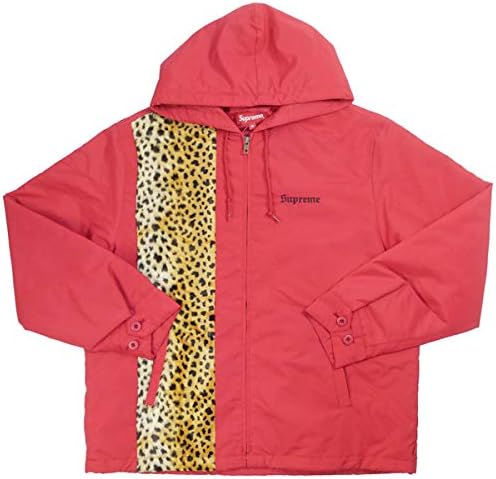 supreme cheetah hooded station jacket