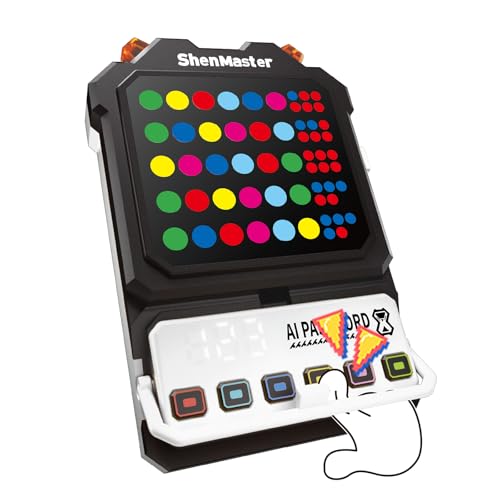 Crack The Code-Handheld Mastermind Game,Super Decoder with Fun Clamp, 1-8 Players Code Breaking Puzzle Game for Kids and Adults，Birthday Gift for Boys and Girls,Travel Games for Road Trip