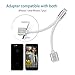 B. AJ004 iPhone 7/7 Plus Adapter, Accessories 2 in 1 Lightning Adapter Cable Charge and Headphone Splitter