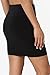 TheMogan Junior's Stretch Cotton Double Layered Tube Mini Skirt Black M