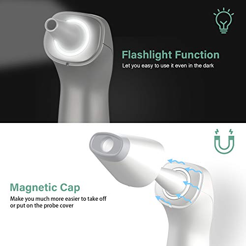 Baby Forehead and Ear Thermometer for Fever【New Design】,Annsky Professional Medical Infrared Digital Fever Temporal Thermometers with Flashlight, Instant Accurate Reading for Baby Kids and Adults