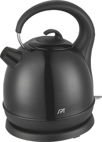 SPT Stainless Cordless Electric Kettle, Black