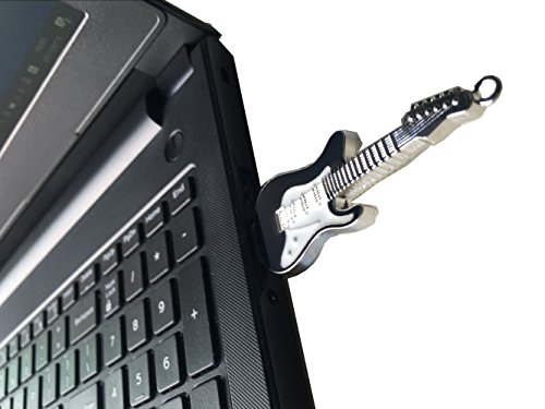 Aneew 16GB Black Pendrive Guitar Design Crystal USB Flash Drive