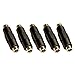 5 Pack of 2.1mm X 5.5mm Dc Power Cable Female to Female Couplers