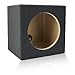 MDF Sub Woofer Enclosure Box [Black] for Single JL Audio W6v3 Car Subwoofer | ¾ Premium MDF Construction | Made in U.S.A. (10