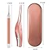 iDECO Ear Pick Set of Ear Pick Spoon and Ear Tweezers, Ear Wax Removal Tools with LED Light, Ear Cleaning Kit with Storage Box, Visible Ear Care Tool Accessories, Safe for Kids/Seniors (Rose Gold)