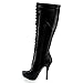Nature Breeze Amber-04 Women's High Platform Stiletto Heel Lace Up Boot