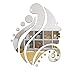 Wall Sticker doopootoo Beauty Beautiful Girl Head Modern Stylish Fashion Art Design Removable DIY Acrylic 3D Mirror Wall Decal Wall Sticker for Bedroom Sitting Room Home Decoration