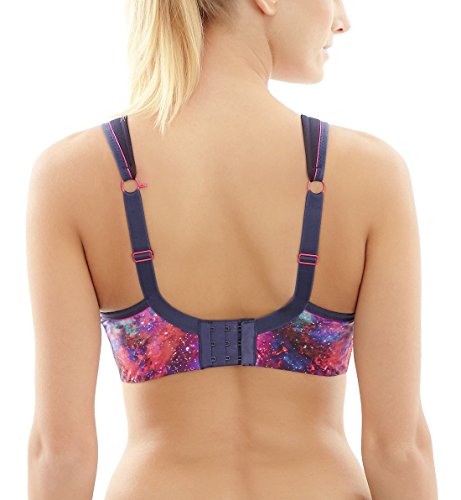 Panache Women's Sports Bra Wired Support Bra, Cosmic Print, 38B