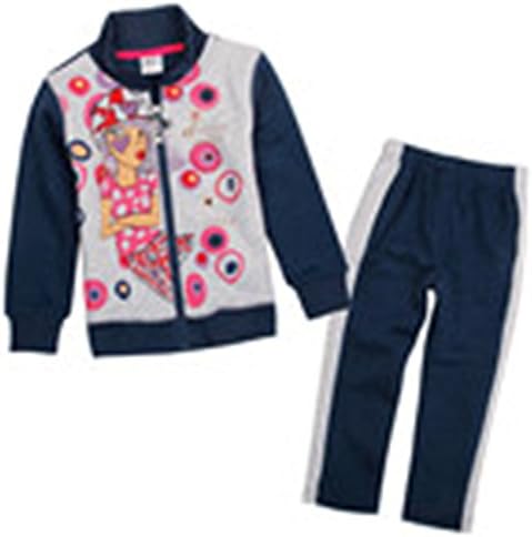 ODFAPP Adorable kids causal style gilr autumn/winter clothes sets prited fashion girl and patten girl coat sets high sale suits FG4639 NAVY5T Cool
