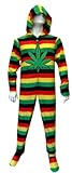 Weedman Route 420 Adult Footie Onesie Pajamas with Hood for men