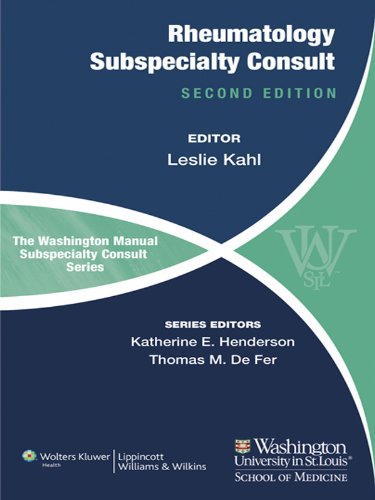 The Washington Manual of Rheumatology Subspecialty Consult - //medicalbooks.filipinodoctors.org