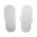 Kid's Open Toe Slippers Cotton Terry Velour Slippers Cloth Spa Hotel Girls and Boys Slippers (Large, White)