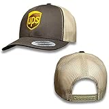 Fitted Flexfit Brown Baseball Cap Hat 