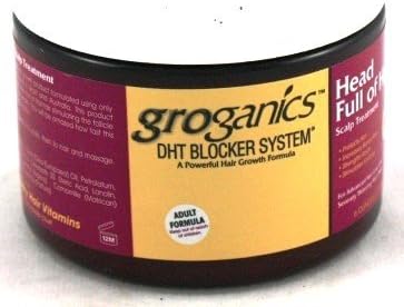 Groganic DHT Head Full Of Hair Treatment 6 oz. (3-Pack) with Free Nail File