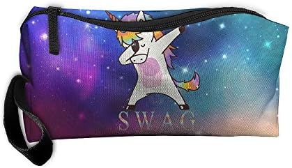Swag Dabbing Unicorn Pencil Bag Durable Pouch Zipper Big Capacity Trave Makeup Cosmetic Bag Organizer Bag