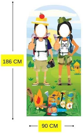 Star Cutouts SC1294 Hiking Camp Site Double Stand-In Cardboard Cutout - Fun Camping Photo Prop for Parties & Outdoor Events - Image 3