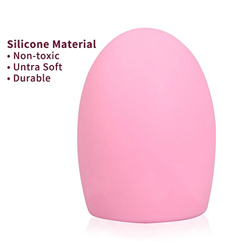 NIPOO Makeup Brush Cleaner - Silicone Glove Scrubber Board Cosmetic Clean Tools (Pink)