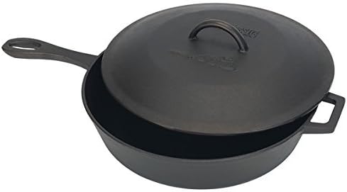 Bayou Classic Cast Iron 5-quart Black Covered Skillet