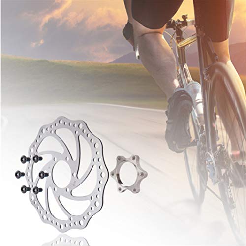 YouCY 2 Pcs Bicycle Free Wheel Hubs Disc Brake Rotor Disc 6 Bolt Bicycle Freewheel Threaded Hubs Disk Bike Disc Brake Rotor Flange Adapter,44MM