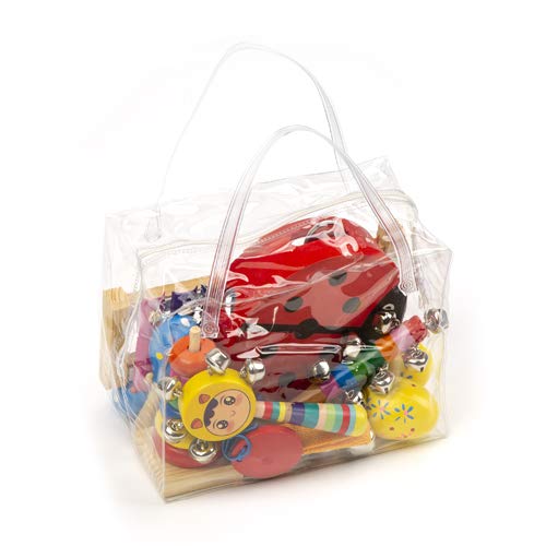 OAMCEG Toddler Musical Instruments, 9 types 12Pcs Wooden Percussion Instruments Toy Set for Kids Preschool Educational with Free Carrying Bag