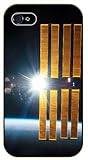iPhone 5 / 5s NASA Satellite orbiting Earth - black plastic case / Space, Stars, Fantasy