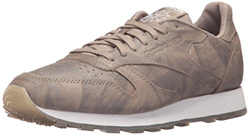 Reebok Men's CL Leather Cte Fashion Sneaker, Sandstone/White, 9 M US