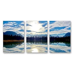 Canvas Wall Art Beautiful Scenery with Turquoise...