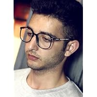 OKOKMALL US--Oversize Fashion Bright Black Eyeglass Frame Spectacles Rx able retro Glasses