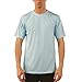 Vapor Apparel Men’s UPF 50+ UV Sun Protection Short Sleeve Performance T-Shirt for Sports and Outdoor Lifestyle, Large, Arctic Blue