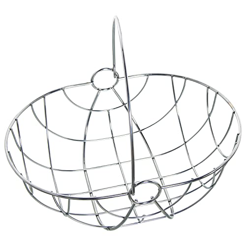 FRUTERO C/ASA METAL CROMADO 29X22X12/24,5CM