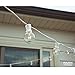 G40 White Globe Lights Outdoor / Indoor String Lights with 100 Sockets and Bulbs, 100 Feet with 20 Extra Bulbs - Weather Resistant Light String for Patio, Deck, Backyard, Wedding, and More