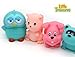 Little Treasures Baby Animal Farm Collection Bathtub Toy Set Includes Cow, Rabbit, Owl, Raccoon, Hippo, Lion and More!