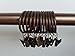 Xin store 40-Pack Copper Metal Curtain Rings with Clips (1.5