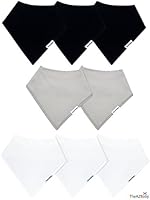 white dribble bibs