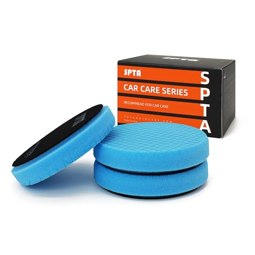 Blue T60 Moderate-Cut Foam Polishing Pads, 3Pcs 5.5 Inch Buffing Polishing Pads…
