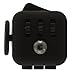 Capsloc Fidget Cube - Fidget Dice Toy Relieves Stress and Anxiety for Children and Adults Anxiety Attention Click Toy - All Black Rubber Matt Finish