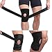 Knee Brace with Patella Gel Pads & Side Stabilizers for Knee Support Joint Pain Relief Meniscus Tear Brace Strap Adjuster for Men & Women -Single- Black