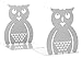 Whitmor Owl Bookends, Set of 2, Gray