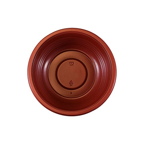 [150 count/set] Food Takeout Bowl With Lids: Perfect for Soup, Cereal, Rice, Sushi, Poke, Donburi Disposable Plastic Kitchen Bowls - Microwave Safe, Recyclable - Black Red - (24 Ounce) - Thumbnail 2