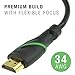 Mediabridge FLEX Series - High Speed HDMI Cable With Ethernet - (10 feet)