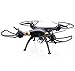 Cheerwing Syma X8W FPV Real-time 2.4Ghz 4ch 6 Axis Gyro Headless RC Quadcopter Drone with HD Camera RTF (Black)