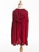 Little Adventures Traditional Hooded Princess Cloaks (Red, S/M Age 1-5) - Machine Washable Child Pretend Play and Party Dress-up with No Glitter