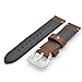 22mm Drak Brown Italy Calf Leather Handmade Watch Band Strap for regular wrist watch-LG Urbane